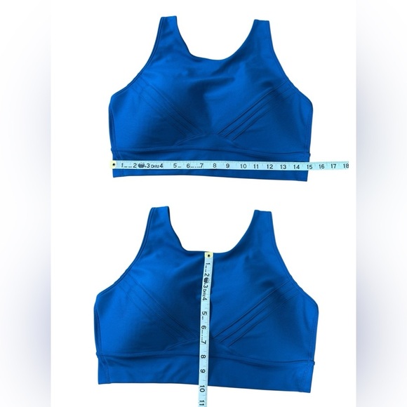 NWOT, Under Armour, Infinity Pintuck Mid Sports Bra – Size XL - Blue 🏃♀️➡️ - Picture 3 of 7